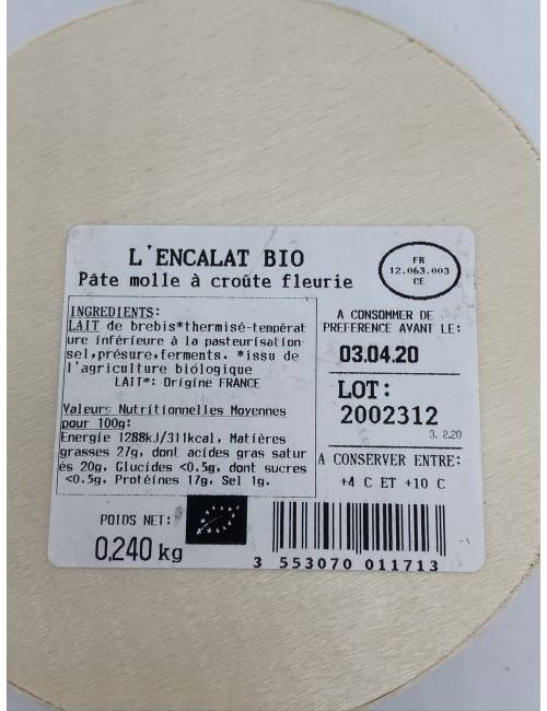 L'encalat bio 240g | Mas des agriculteurs