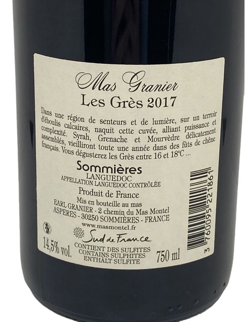 Les Grès 75cl - Mas Granier | Mas des agriculteurs