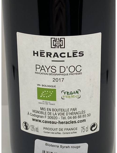 Syrah Viognier 75cl - Caveau d'Héraclès