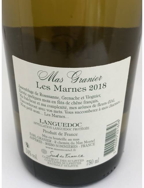 Les Marnes 75 cl - Mas Granier | Mas des agriculteurs