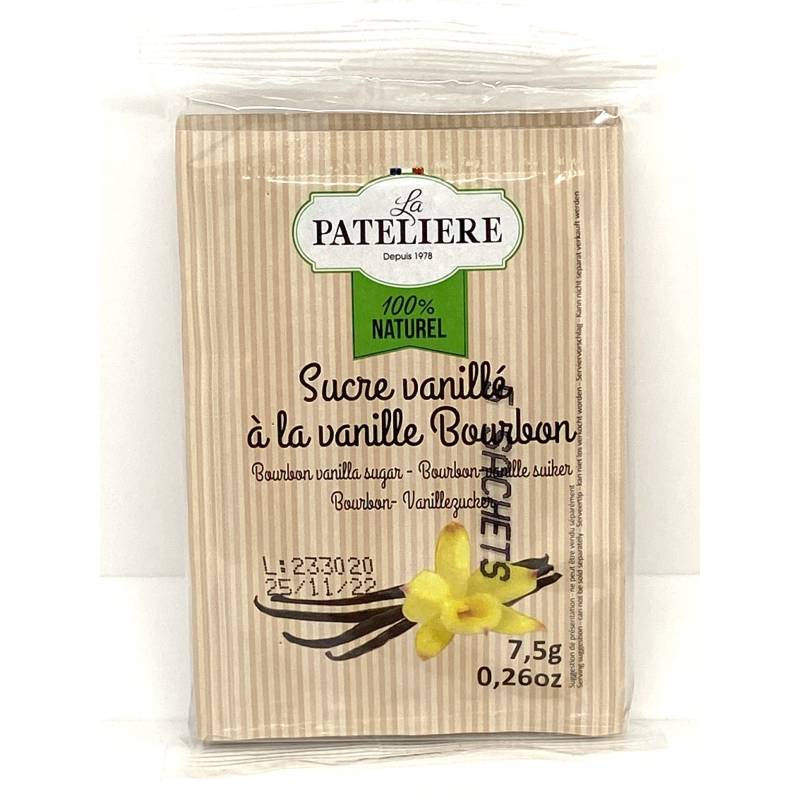 LA PATELIERE Sucre vanillé Naturel à la Vanille Bourbon 5 x 7,5 g