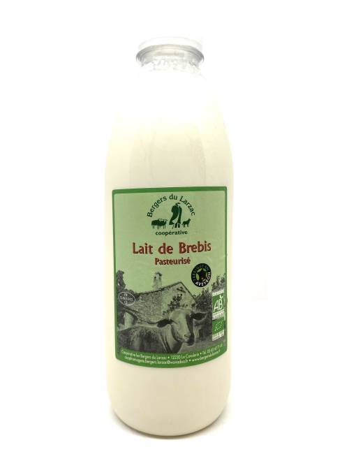 Lait de brebis pasteurisé bio 1L