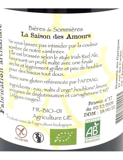 Saison des amours 75cl - Brasserie des garrigues | Mas des agriculteurs