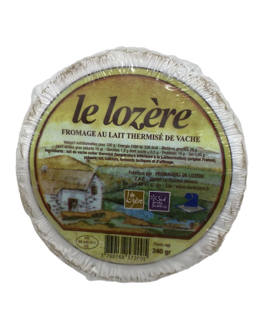 Fromage de Lozère Le Fondant par le groupement des éleveurs - GIE Saveur  Lozère