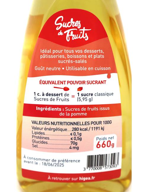 Sucres de fruits 660g | Mas des agriculteurs