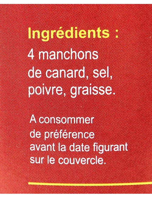 Confit de canard 4 manchons 600g | Mas des agriculteurs