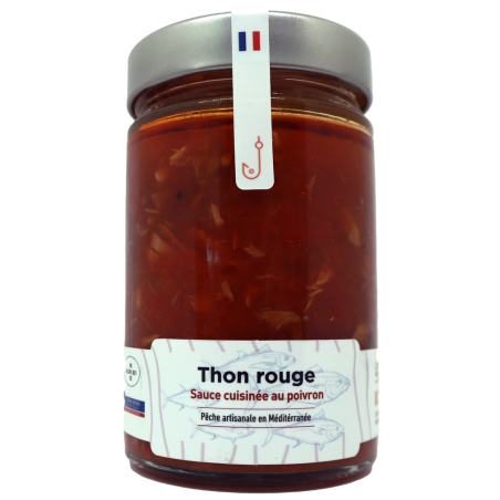 Thon rouge sauce cuisinée au poivron 270g | Mas des agriculteurs