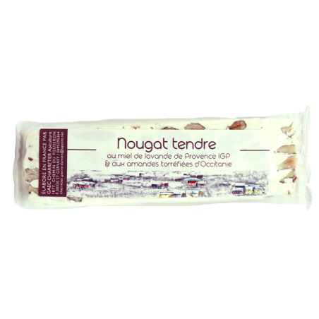 Nougat aux miel de lavande et amandes torréfiées 100g