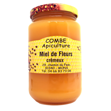 Miel de Fleurs crémeux 500g | Mas des agriculteurs